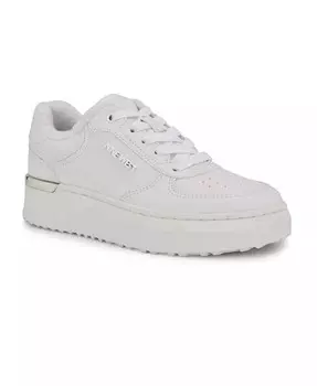 Женские повседневные кроссовки на платформе с приятным узором на шнуровке Nine West, белый