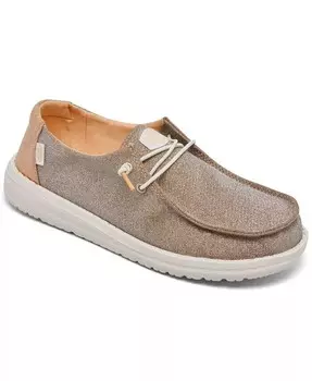 Женские повседневные кроссовки Wendy Metallic Sparkle от Finish Line Hey Dude, розовый