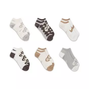 Женские повседневные легкие носки-невидимки Nike, 6 пар, цвет Multi Neutral