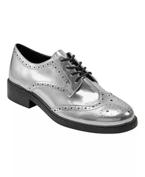 Женские повседневные лоферы Perrie на шнуровке с круглым носком Marc Fisher LTD, серебро