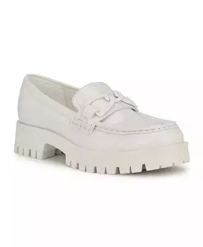 Женские повседневные лоферы с круглым носком и выступом на подошве Gables Nine West, белый