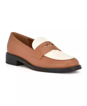 Женские повседневные лоферы Seeme с круглым носком на плоской подошве Nine West, коричневый