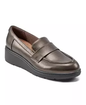 Женские повседневные мокасины Tahlia Slip-On на танкетке Easy Spirit, коричневый