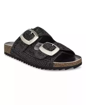 Женские повседневные сандалии без шнуровки с круглым носком Tenly Nine West, черный