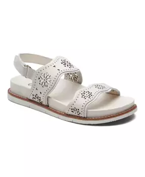 Женские повседневные сандалии Ferne на плоской подошве с ремешками и открытой пяткой Earth, слоновая кость/кремовый