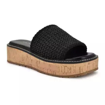 Женские повседневные сандалии Keller с квадратным носком Nine West, черный