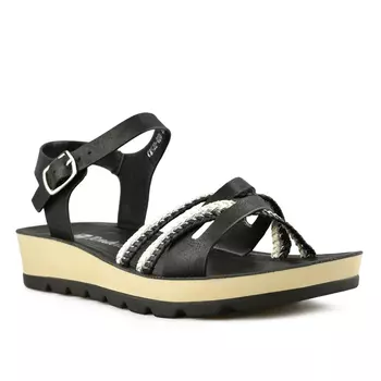 Женские повседневные сандалии на платформе, черные Tendenz