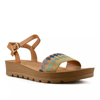 Женские повседневные сандалии на платформе коричневого цвета Tendenz