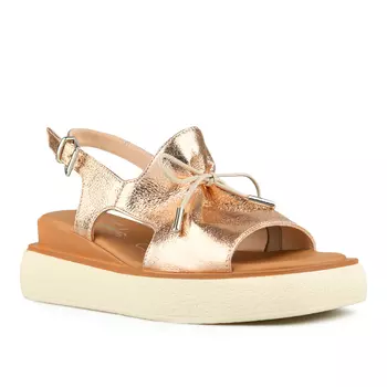 Женские повседневные сандалии на платформе золотого цвета Tendenz