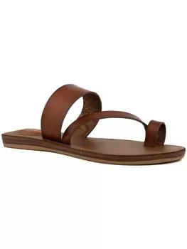 Женские повседневные сандалии-слайды Fathom с ремешками Sugar, цвет cognac dip die pu