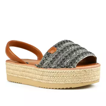 Женские повседневные серые сандалии на платформе Tendenz