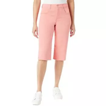 Женские повседневные шорты-капри с отделкой пуговицами Gloria Vanderbilt, цвет marjan rose