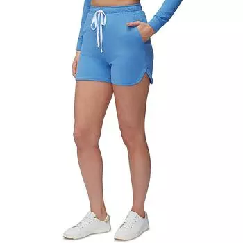 Женские повседневные шорты с завязками на талии и высокой посадкой Three Dots, цвет riviera