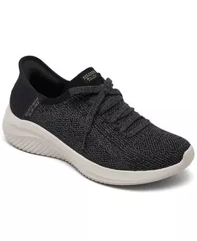 Женские повседневные слипоны Martha Stewart Slip-Ins Ultra Flex 3.0 Day Light от Finish Line Skechers, черный