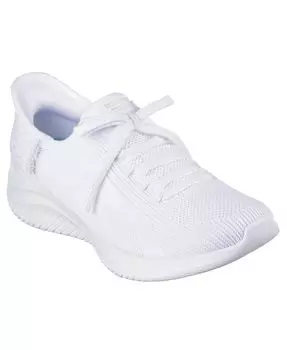 Женские повседневные слипоны Martha Stewart Slip-Ins Ultra Flex 3.0 Day Light от Finish Line Skechers, белый