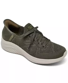 Женские повседневные слипоны Martha Stewart x Ultra Flex 3.0 Neptune от Finish Line Skechers, зеленый