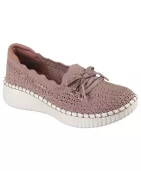 Женские повседневные слипоны Wilshire Blvd - вязаные парусиновые кеды от Finish Line Skechers, розовый
