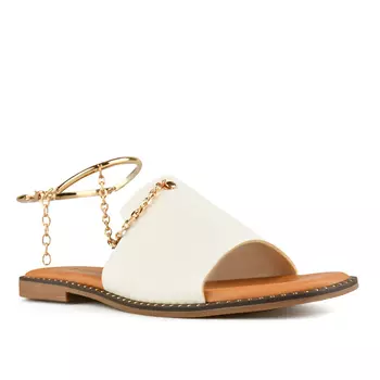 Женские повседневные тапочки белые Tendenz