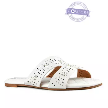 Женские повседневные тапочки белые Tendenz