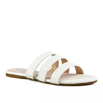 Женские повседневные тапочки белые Tendenz