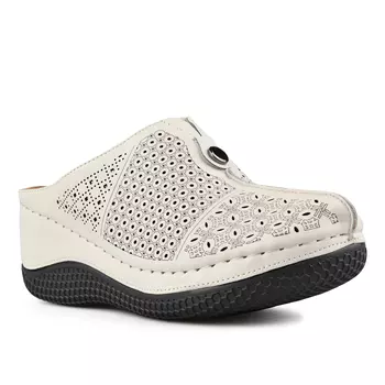 Женские повседневные тапочки бежевого цвета на платформе Tendenz