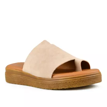 Женские повседневные тапочки бежевого цвета Tendenz