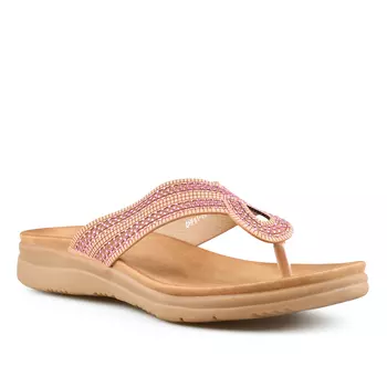 Женские повседневные тапочки бежевого цвета Tendenz