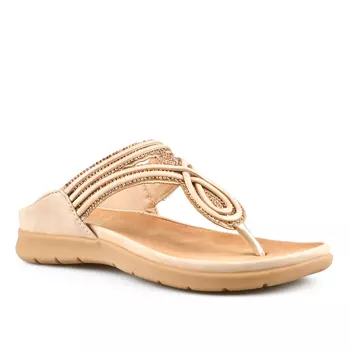 Женские повседневные тапочки бежевого цвета Tendenz