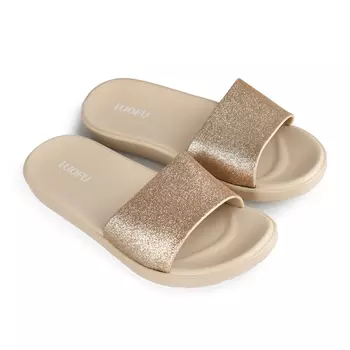 Женские повседневные тапочки бежевого цвета Tendenz