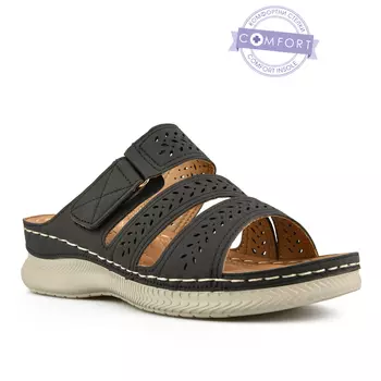 Женские повседневные тапочки черного цвета на платформе Tendenz