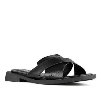 Женские повседневные тапочки черные Tendenz