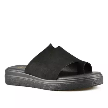 Женские повседневные тапочки черные Tendenz