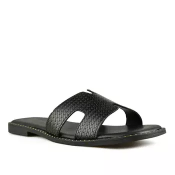 Женские повседневные тапочки черные Tendenz