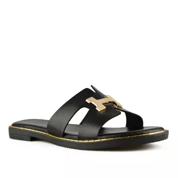 Женские повседневные тапочки черные Tendenz