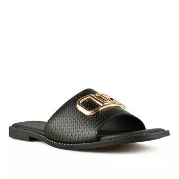 Женские повседневные тапочки черные Tendenz