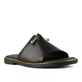 Женские повседневные тапочки черные Tendenz