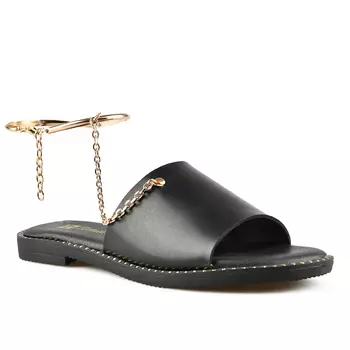 Женские повседневные тапочки черные Tendenz