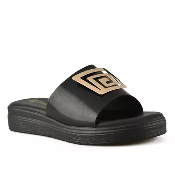 Женские повседневные тапочки черные Tendenz