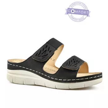 Женские повседневные тапочки черные Tendenz