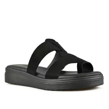 Женские повседневные тапочки черные Tendenz