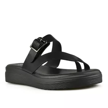 Женские повседневные тапочки черные Tendenz