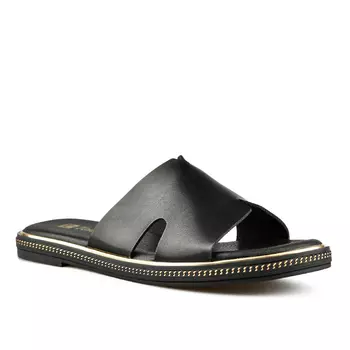 Женские повседневные тапочки черные Tendenz