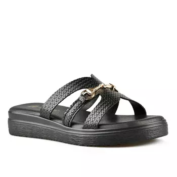 Женские повседневные тапочки черные Tendenz