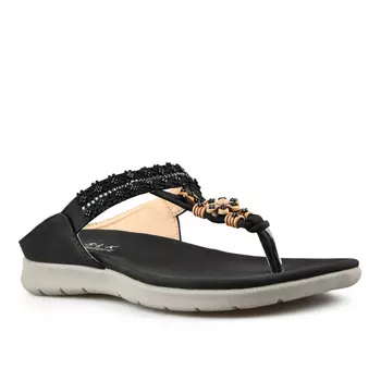 Женские повседневные тапочки черные Tendenz