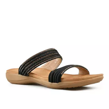 Женские повседневные тапочки черные Tendenz