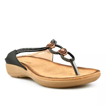 Женские повседневные тапочки черные Tendenz