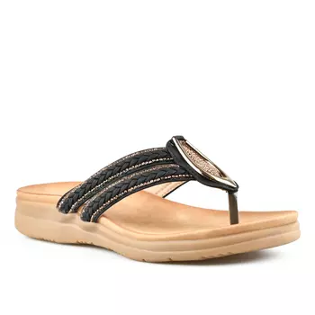 Женские повседневные тапочки черные Tendenz