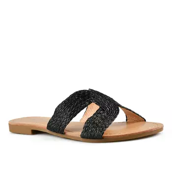 Женские повседневные тапочки черные Tendenz