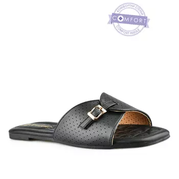 Женские повседневные тапочки черные Tendenz