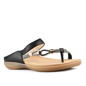 Женские повседневные тапочки черные Tendenz